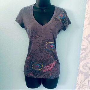 Nollie V-neck graphic T-shirt Size XS